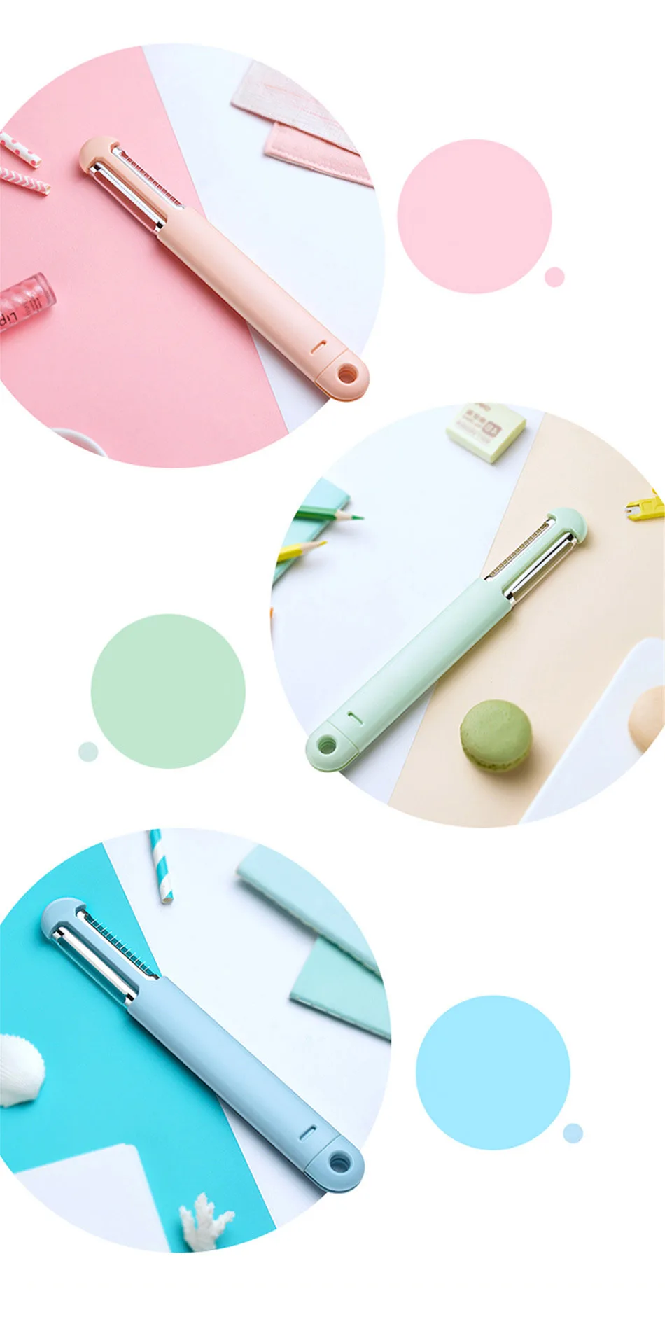 Multifunctional Fruit Vegetable Peeler Stainless Steel Potato Carrot Peeler Grater Knife Portable Slicer Kitchen Accessories