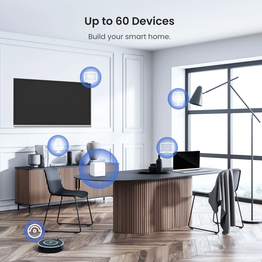 Tenda Nova Lưới Hệ Thống WiFi (MW5)-Lên Đến 3500 Sq. Ft. Toàn Bộ Nhà Độ Che Phủ, Gigabit Lưới Router Cho Internet Không Dây wireless internet signal booster