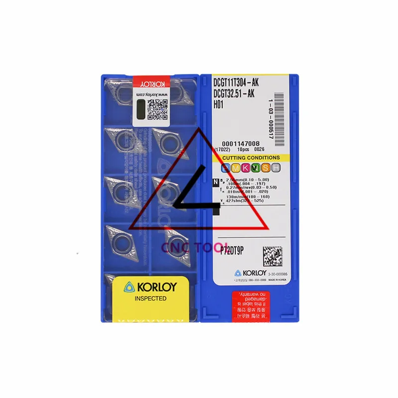 

DCGT11T304-AK H01 10pcs Original Korea KORLOY Cutting Tool