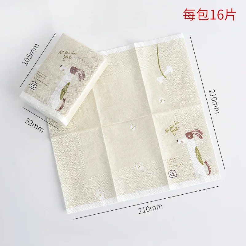  Color Printed Handkerchief Napkin Unscented Virgin Wood Pulp-Wet Water Gift Box Manufacturers Direc