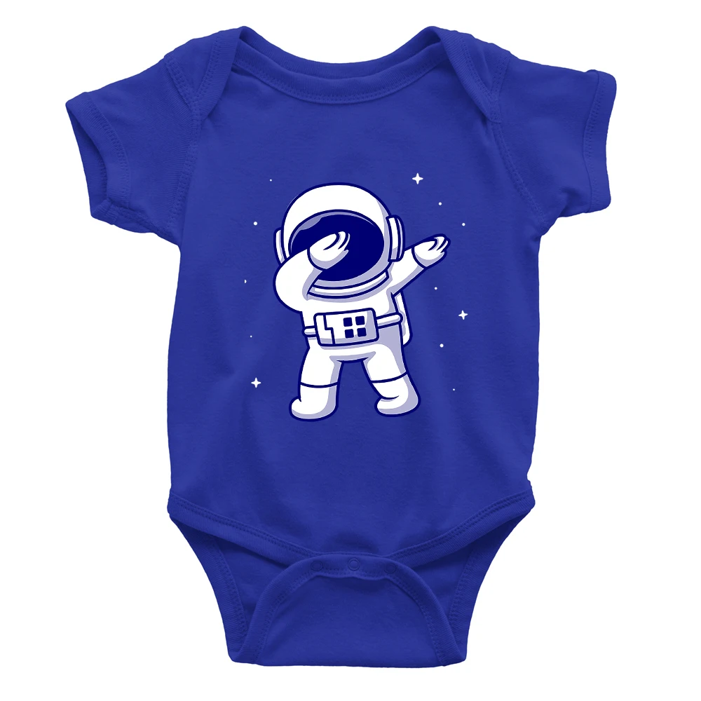 Funny Astronaut Dabbing Print Cartoon Hip Hop Baby Boy Clothes 2022 My First New Year Costume Baby Fashion Harajuku Playsuit images - 6