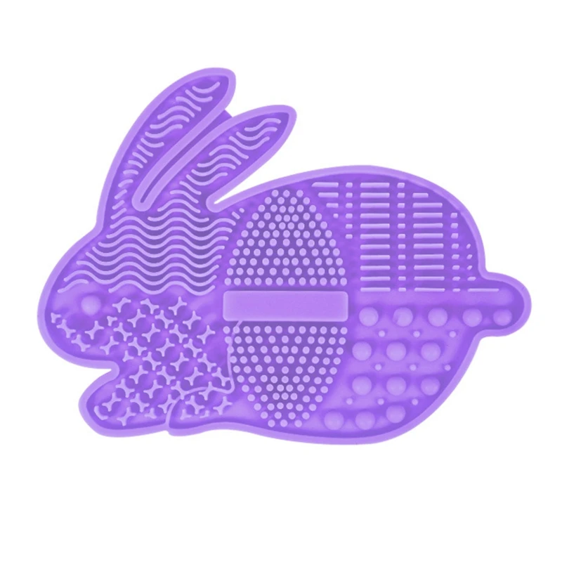 Портативная Кисть для макияжа с милым мультяшным Кроликом коврик чистки