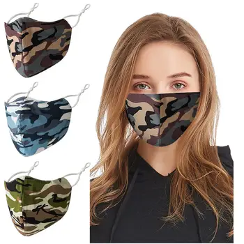 

Camouflage Facemask Multicolor adult Breathable Adjustable маска Protect Washable Mask Dustproof masque anti dust mascarillas