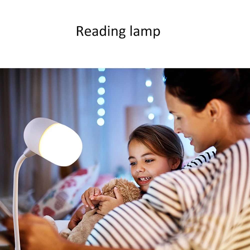 3 в 1 Gooseneck книга для чтения Led Портативный диммер Беспроводная зарядка музыка регулируемая настольная лампа Bluetooth динамик сенсорное управление