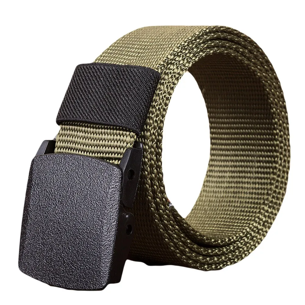 Men Women Universal Army Style Automatic Buckle Nylon Belt 2020 New Outdoor Tactical Waist Belt For Men Female Pants Jeans Belts