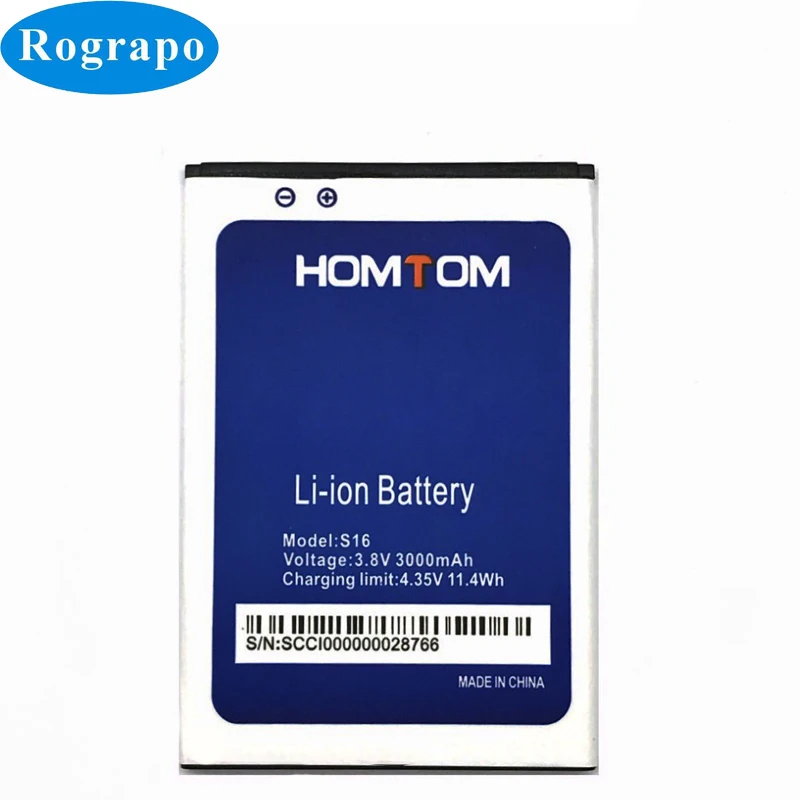 Original 3000mAh S16 Replacement Battery For HOMTOM 5.5inch Cell Mobile Phone Batteries | Мобильные телефоны и аксессуары