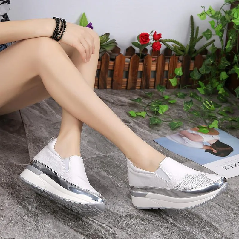 lightweight platform sneakers