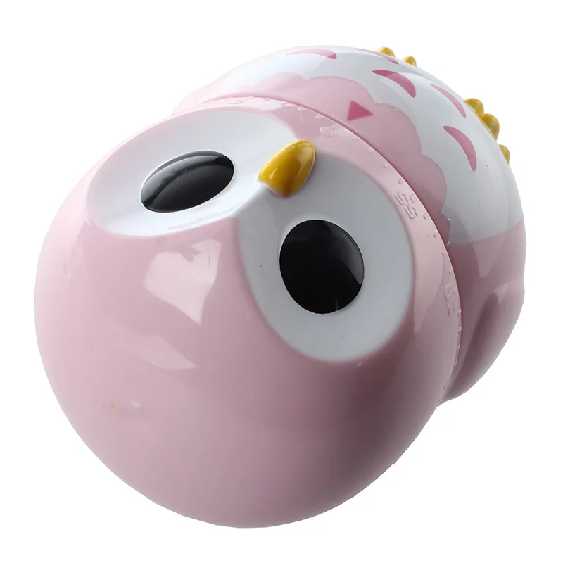Kitchen timer owl shape pink cute cartoon animal timer cooking kitchen baking assistant tool home decoration supplies kids gift