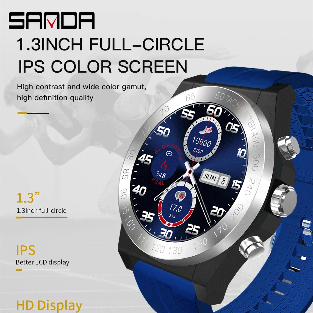 

SANDA IP67 Waterproof Sport Smart watch men woman Heart Rate tracker smartwatch Multi-sport Mode Pedometer for Android Ios Phone
