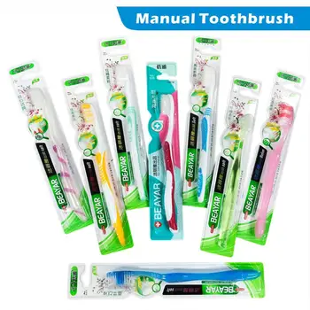 

Hot 1Pcs Double Ultra Soft Toothbrush Nano-antibacterial Oral Care Tooth Brush Tooth Cleaner White Heads Teeth Whitening