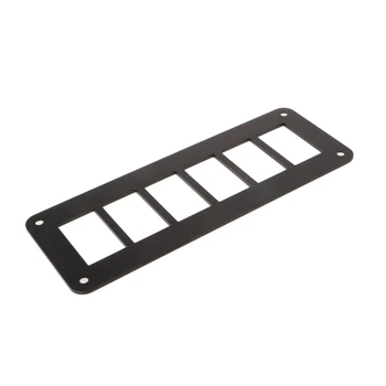 

Aluminum Rocker Switch Panel 2/3/4/6 Way Housing Holder For Car Boat Auto Parts E7CA