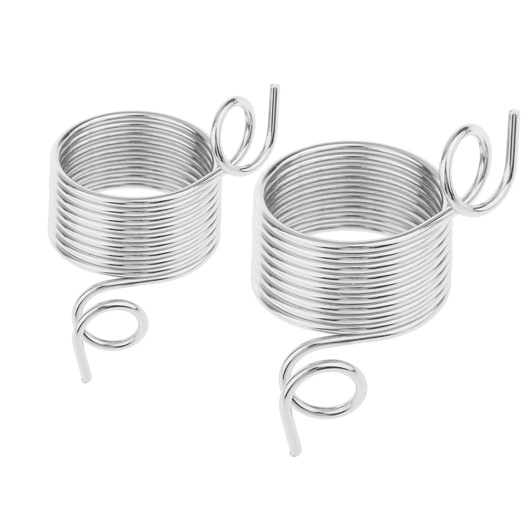2 Piece Metal Yarn Guide Knitting Thimble for Knitting Crafts Accessories Tool Silver 15mm 18mm