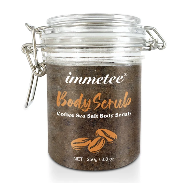 Arabica Coffee Body Scrub Bath Salt Natural Coconut Oil Body Scrub Exfoliating Whitening Moisture Reducing Cellulite DROP SHIP 2