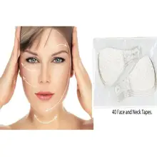 

40 Pcs/Set Invisible Thin Face Stickers Fast Lifting Facial Line Wrinkle Flabby Skin V-Shape Face Lift Up Chin Adhesive Tape