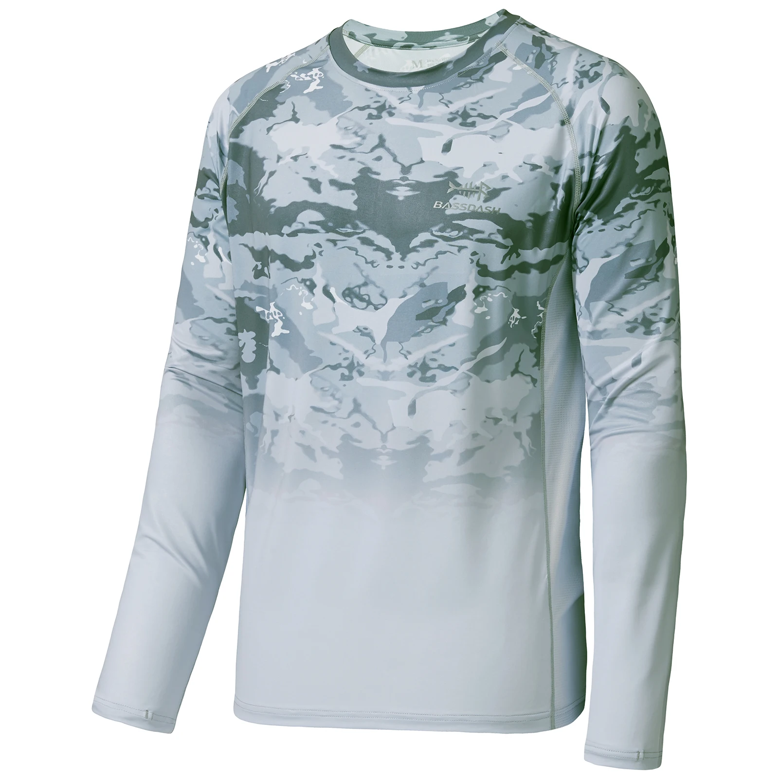 BASSDASH FS14M Men's Camo Gradient Performance Long Sleeve Fishing Shirt UPF50+ BASSDASH FS14M Men's Camo Gradient Performance Long Sleeve Fishing Shirt UPF50+