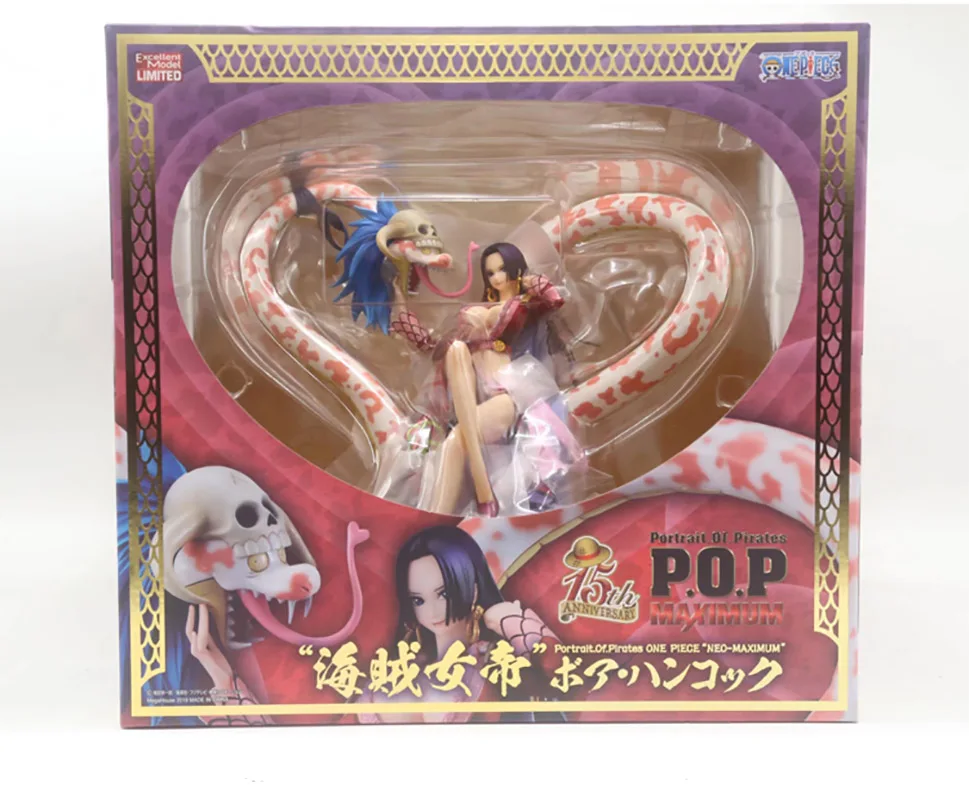 21 см японского аниме одна деталь фигурка one piece Боа Хэнкок ПВХ фигурка игрушки Боа Хэнкок девять украшение в виде змей модель игрушки - Цвет: 02box