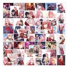 

10/30/50PCS FranXX Ins Anime Graffiti Sticker Waterproof Trolley Case Sticker Notebook Sticker Car Sticker Wholesale