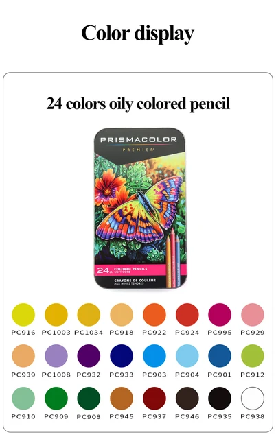 Prismacolor Professional Oily Colored Pencils 24/48/72/132/150
