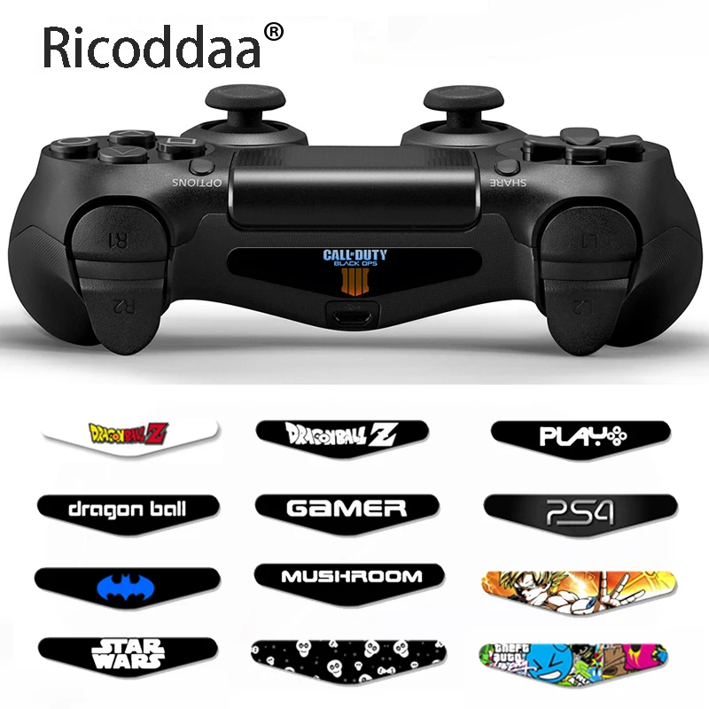 

1 Pair For Playstation 4 LED Light Bar Sticker Decal For PS4 Controller Fashion Stickers Gamepad Cover For PS4 Controller Skin