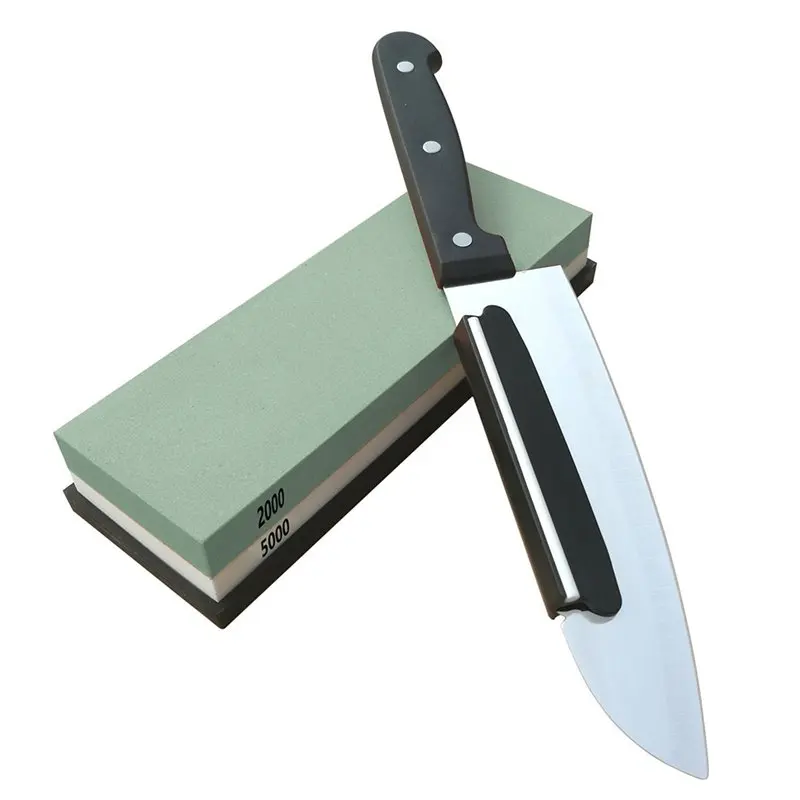 HHO-Whetstone, Double-Sided Knife Sharpening Stone Set Knife Sharpener Combination Waterstone Kits with Non-slip Silicone Base