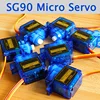 Mini Servo 9g SG90 pour avion, TCP 4X électronique intelligent Rc, 1.6KG, pour avion 6CH rc, hélicoptère kds esky align ► Photo 2/6