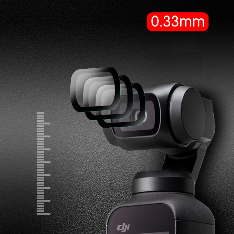 DJI OSMO Pocket Tempered film set Camera Tempered Protective Film OSMO Anti fingerprint Waterproof Clear Screen