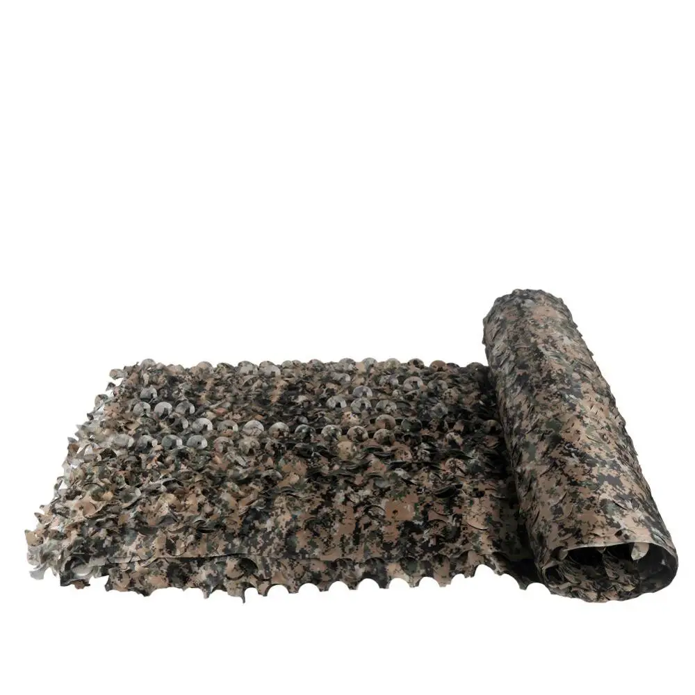  Camo Netting Camouflage Net Mesh nets Lightweight Durable for Sunshade Decoration Military Hunting 