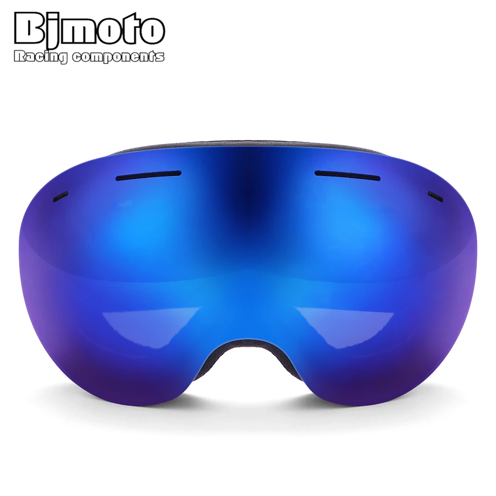 BJMOTO новые лыжные очки для мужчин и женщин, очки для сноуборда, очки для катания на лыжах с защитой от уф400 лучей, лыжные очки, противотуманные лыжные маски