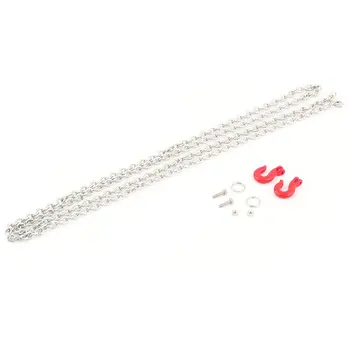 

Metal Trailer Hook and Tow Chain for 1/10 D90 Axial SCX10 RC Rock Crawler Car Spare Part Kit Accessories Model Vehicle