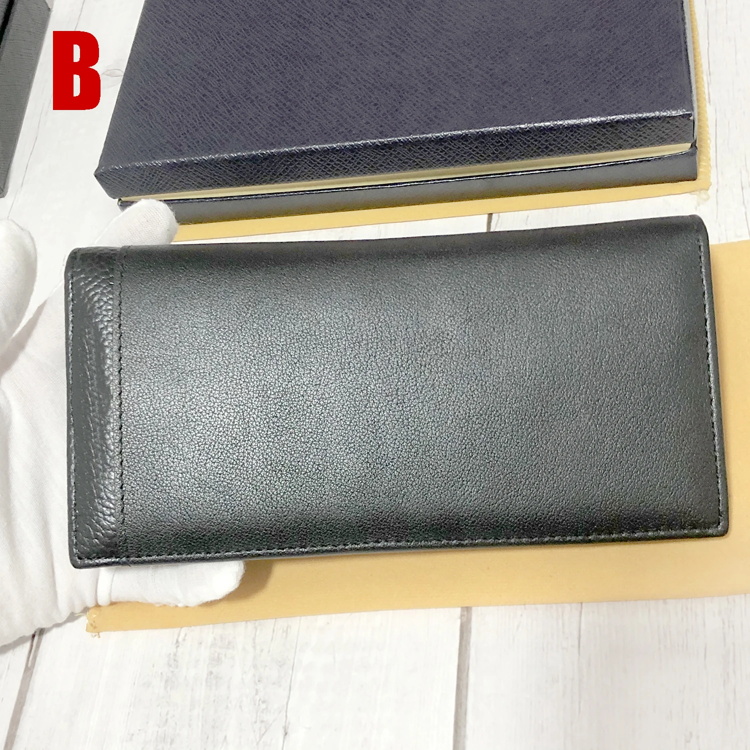 Luxury Men's Long Wallet MB Purses Genuine Leather  Designer Wallet  MHB09