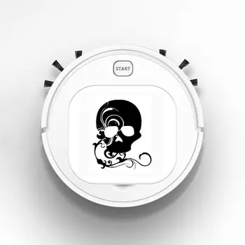 

Auto USB Sweeping 1800Pa Multifunction Smart Robot Vacuum Cleaner Dry Wet Vacuum Floor Cleaner Horror Sexy Girly Pretty Skull