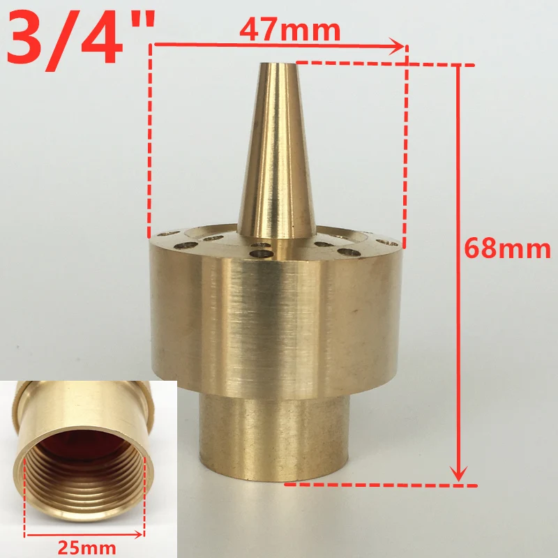 Multi-Size Decorative Water Fountain Nozzle for Outdoor Garden and Pool