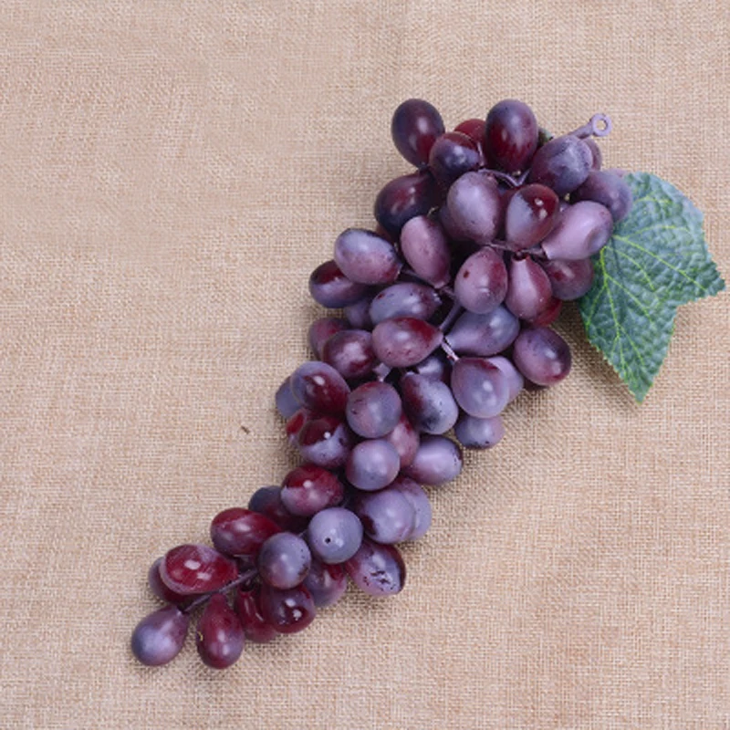 Искусственный виноград пластиковые поддельные фрукты еда реалистичные Висячие виноград дома свадебный магазин садовый декор