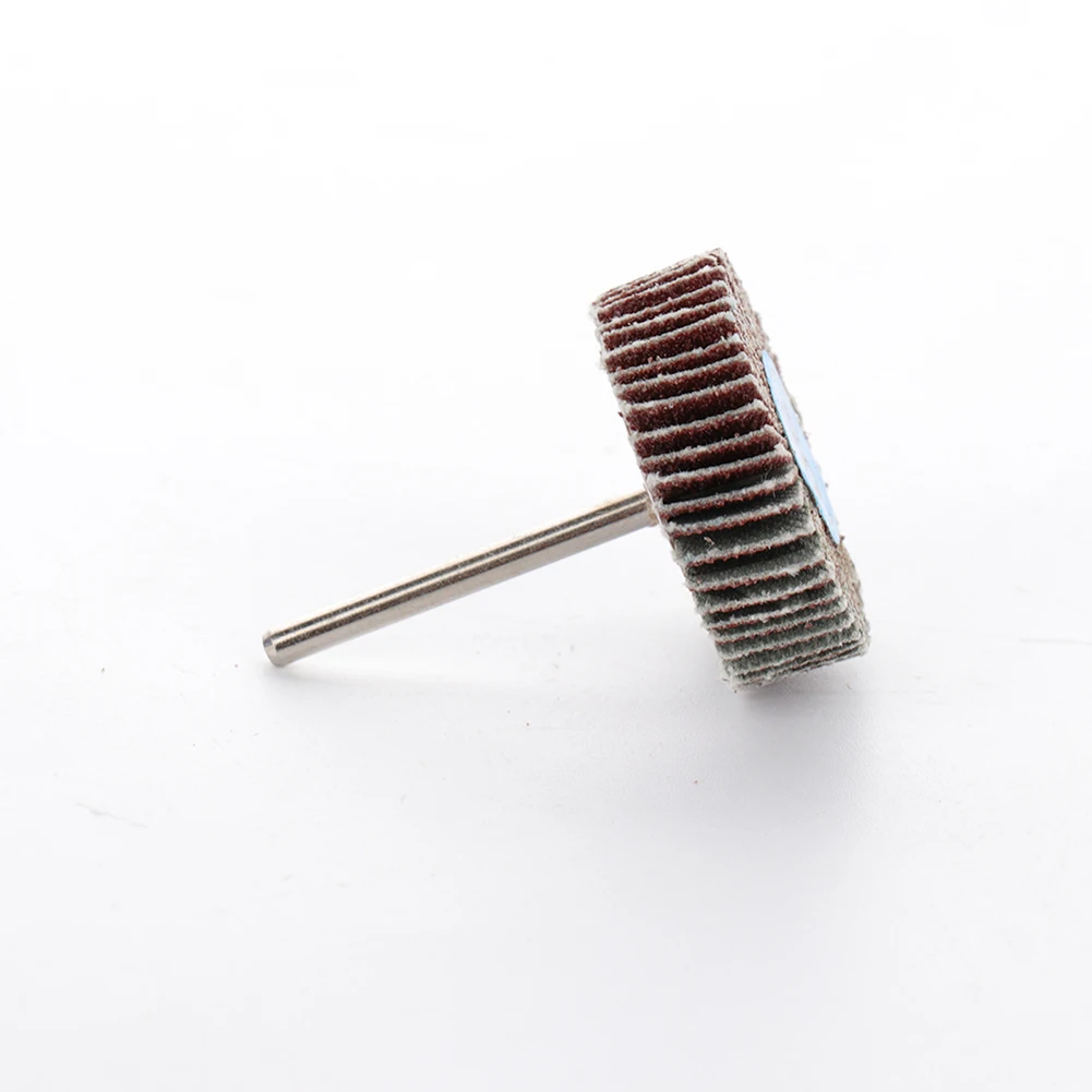 10pcs 30mm Sanding Wheel Disc Set 80 Grit Sandpaper Flap Wheel for Rotary Tools