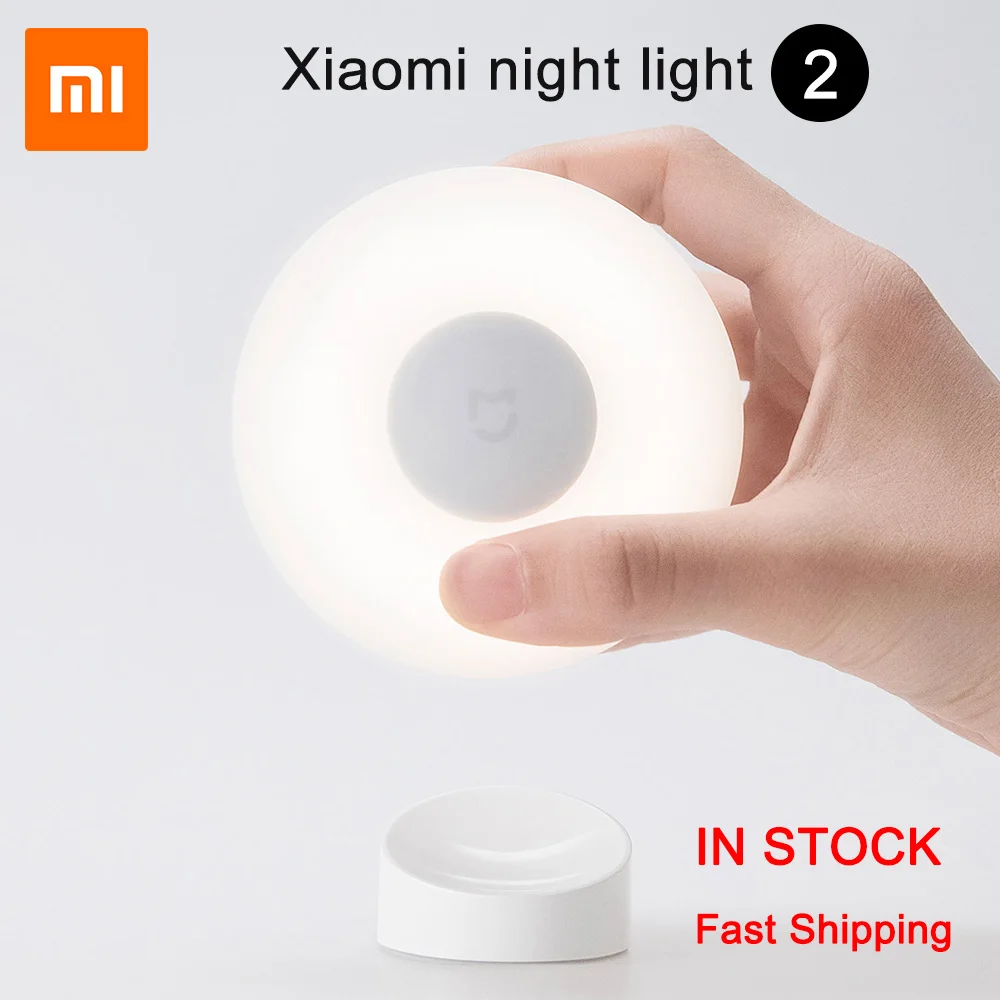 

Xiaomi Mijia Night Light 2 LED Induction Nightlights Magnetic 360 Rotating PIR Human Body Light Sensor Mi Smart corridor lamps