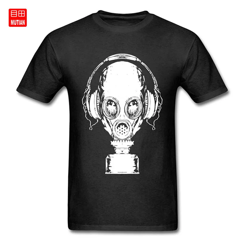 2018 Tune In Music Lover Men T shirt Black t-shirt O Neck Strange Cartoon Printed Mans Tops Funny Fool's Day men tops | Мужская