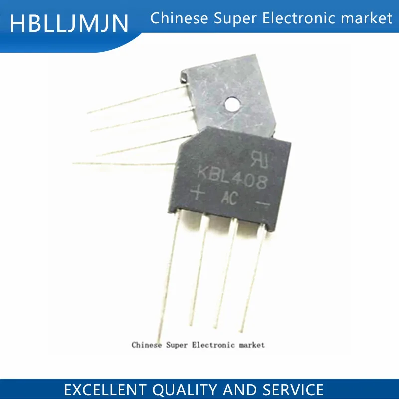 10PCS KBL408 KBL 408 4A 800V ZIP Bridge rectifier | Электронные компоненты и принадлежности