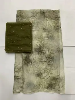 

nigerian lace fabrics pure silk fabric french lace fabric beaded satin dress material high quality 7yard