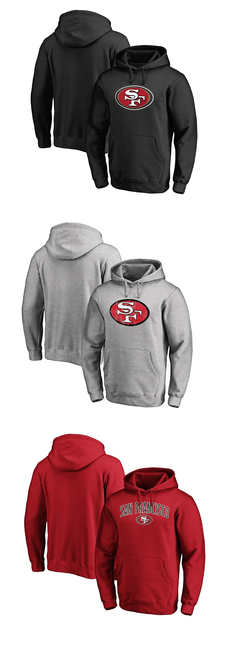 2019nfl San Francisco 49ers пуловер Толстовка Америка Регби поддержка логотип