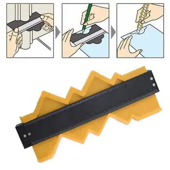 

10/20 Inch Contour Copy Duplicator Circular Frame Fine Tooth Profile Gauge Tool multifunction angle meter Measuring tools #803