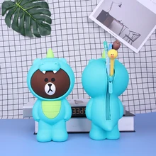 Новые силиконовые женские брелоки кошельки и визитницы пенал с героями мультфильмов для детей школьная Канцелярия; Карандаш сумка кошельки с брелоком кошелек