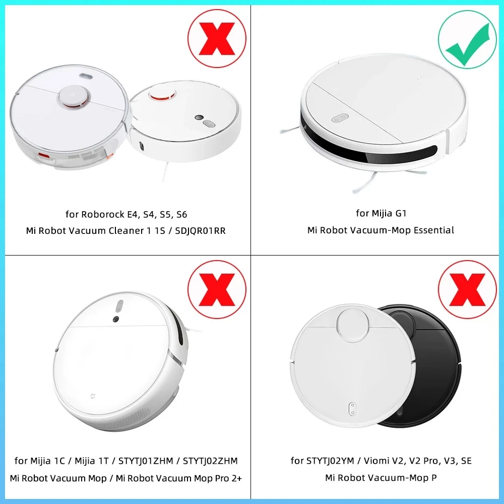 Main Brush Side Brush Hepa Filter Mop Cloth Spare Parts For Xiaomi Mijia G1 MJSTG1 Mi Robot Vacuum-Mop Essential Accessories