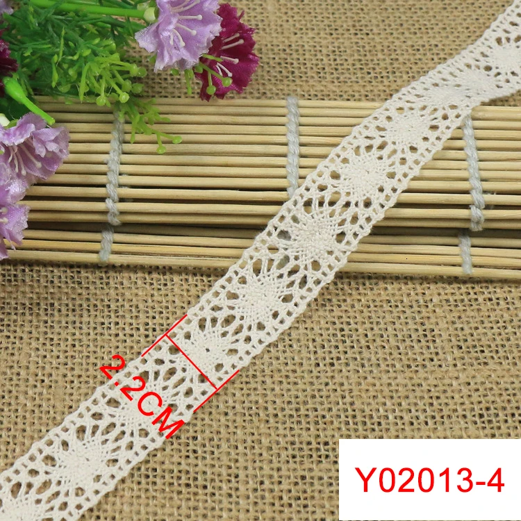 Новая высокое качество Подрезка кружевной ленты 10 ярдов/партия хлопок материал вышитые кружева для шитья дома DIY Аксессуары