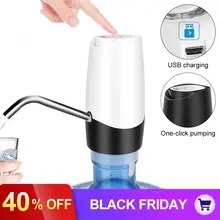 Портативный Мини кнопочный беспроводной Электрический диспенсер водяной насос с usb-кабелем/304 трубка из нержавеющей стали 4.5L-18.9L Barrelled