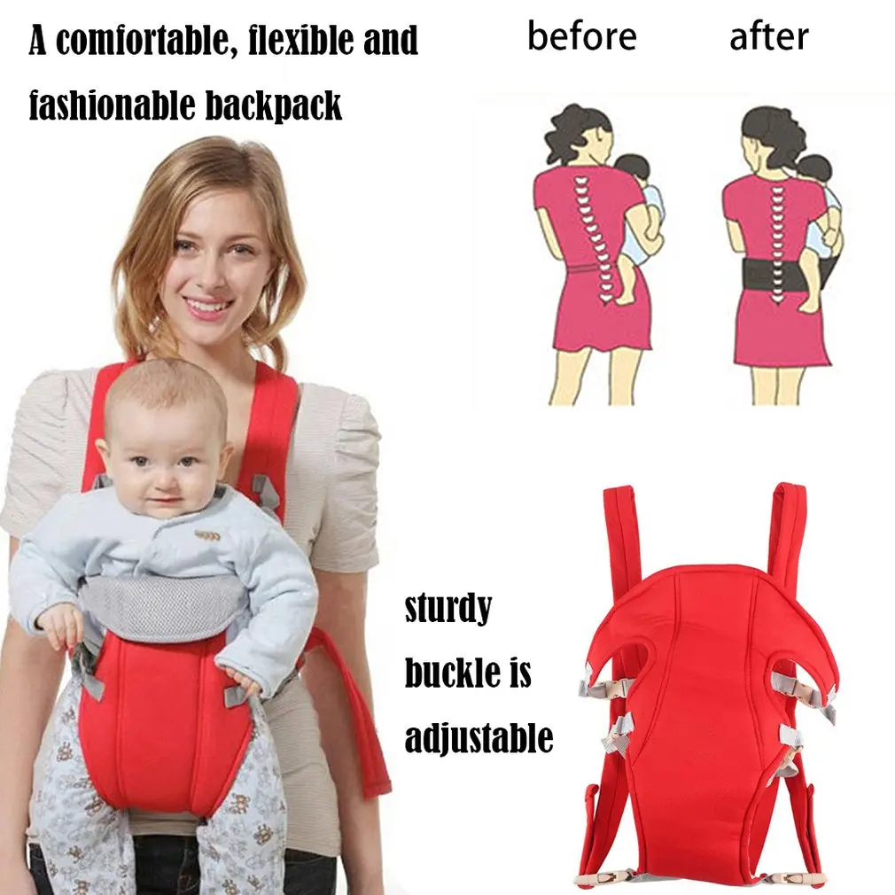 Регулируемая Сумка-кенгуру для новорожденных, слинг для малышей, рюкзак велосипедиста, удобная сумка на бедро