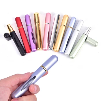 

5ml Refillable Mini Perfume Spray Bottle Aluminum Spray Atomizer Portable Travel Cosmetic Container Perfume Bottle