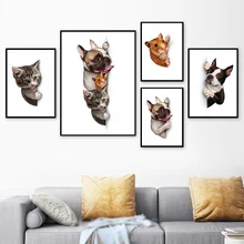 French Bulldog Cat Hamster pet Animal Wall Art Canvas Painting Nordic Poster And Prints Wall Pictures For Living Room Home Decor