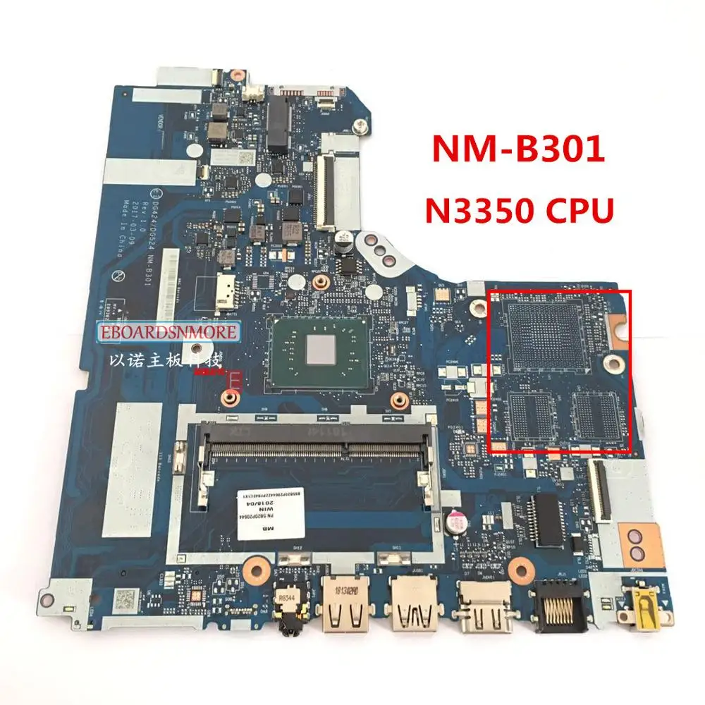 Материнская плата для ноутбука Lenovo Ideapad 320 15IAP SR2Z7 N3350|Материнские платы| |