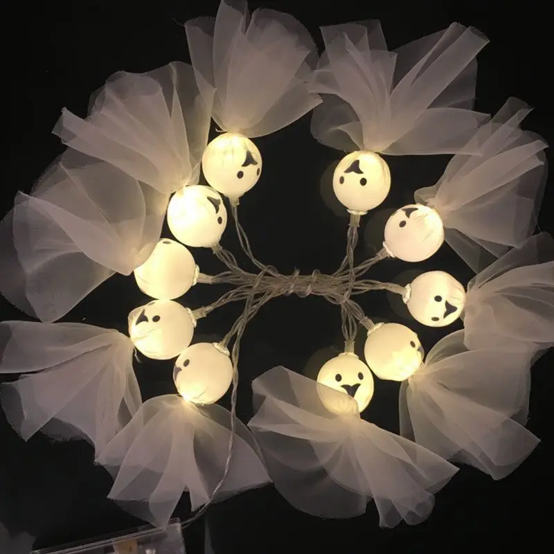 20 светодиодов милый Призрак Кукла струнный светильник Хэллоуин декоративные лампы или домашние вечерние 831F