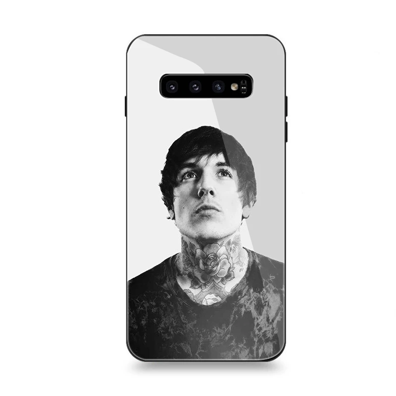 Чехол для телефона Стекло для samsung A10 A20 A30 A40 A50 A60 A70 S7 край S8 Plus Note 8 9 S10 крышка Sykes для мобильных телефонов с надписью Bring Me The Horizon Bmth